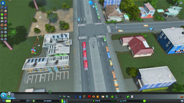 Jeśli nie zapewnisz miastu bezpieczeństwa przeciwpożarowego, w niedługim czasie duża część budynków zamieni się w zgliszcza - Cities Skylines: Usługi ważne - Cities: Skylines - poradnik do gry