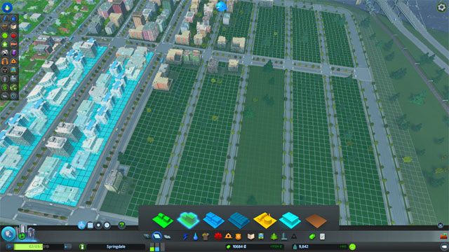 Masz sześć rodzajów stref do wyboru - Cities Skylines: Drogi, strefy, dzielnice - panel burmistrza - Cities: Skylines - poradnik do gry