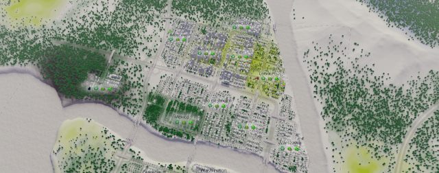 Zasoby naturalne dostępne na terenie miasta to: Lasy, Żyzna gleba, Ropa oraz Rudy wraz z węglem - Cities Skylines: Panel informacyjny - panel burmistrza - Cities: Skylines - poradnik do gry