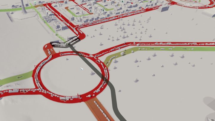 Źle zaprojektowany zjazd z autostrady możne sparaliżować ruch. - Cities Skylines: Drogi - rozbudowa - Cities: Skylines - poradnik do gry