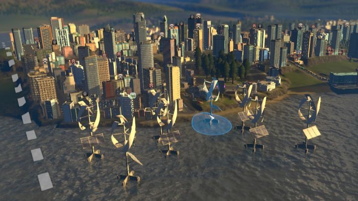 Aby budynek był zasilany, musi znajdować się w strefie dostaw energii - Cities Skylines: Energia elektryczna, woda - Cities: Skylines - poradnik do gry