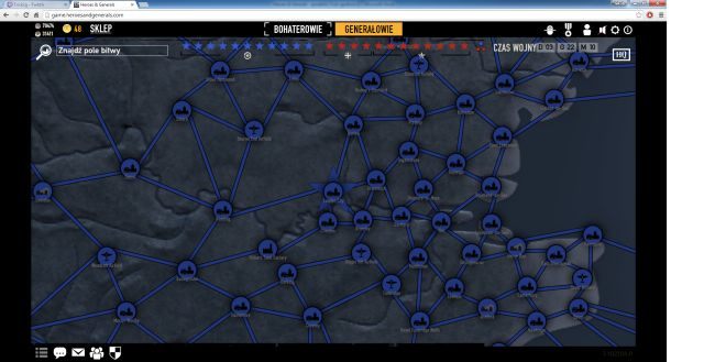 Przybliżony widok, na którym widać poszczególne pola bitew. - Czym jest tryb Wojny | Tryb Wojny w Heroes & Generals - Heroes & Generals - poradnik do gry