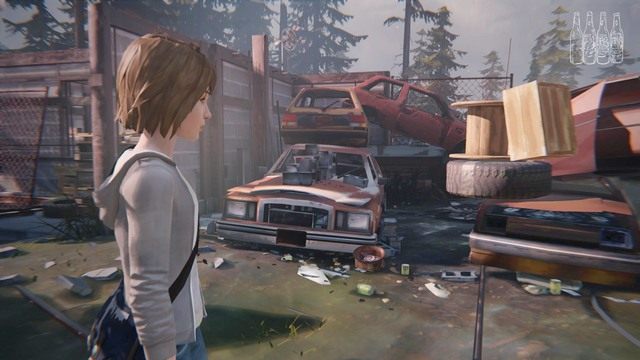 Czwarta butelka będzie bardzo trudno dostępna i nie widać jej tak jak innych - Life is Strange: Out of time, Rozdział 3 - solucja, opis przejścia - Life is Strange - poradnik do gry