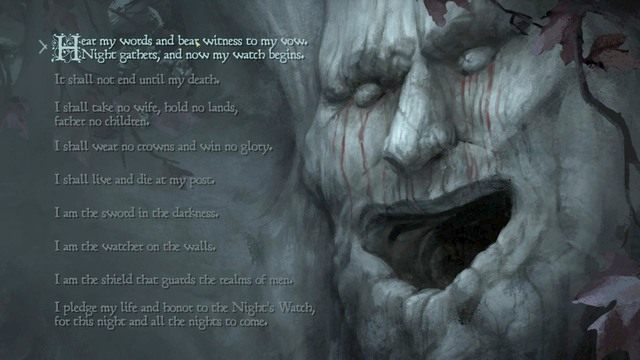 Po rozmowie użyj klawiszy kierunku by dostać się do drzewa - Rozdział 1 | Epizod 3 - The Sword in the Darkness | Game of Thrones - Game of Thrones - A Telltale Games Series - poradnik do gry