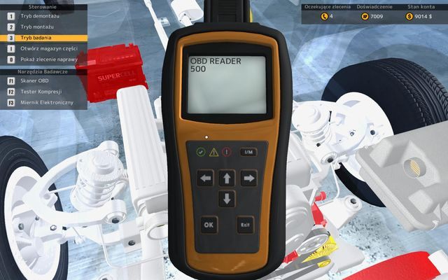 Tester OBD to jedno z urządzeń do pomiaru stanu technicznego pojazdu, które jest możliwe do kupienia za 1 punkt otrzymywany po zebraniu 1000 punktów doświadczenia za pośrednictwem skrzynki z narzędziami - Tester OBD | Badanie stanu technicznego w Car Mechanic Simulator 2015 - Car Mechanic Simulator 2015 - poradnik do gry