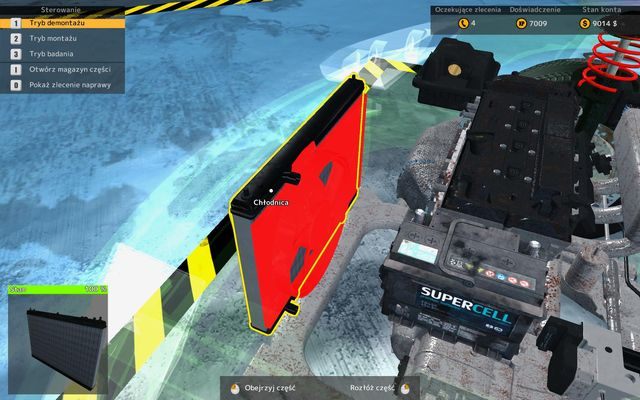 Przed wymianą chłodnicy należy zdjąć wentylator. - Wymiana chłodnicy | Podstawowe operacje remontowe w CMS 2015 - Car Mechanic Simulator 2015 - poradnik do gry