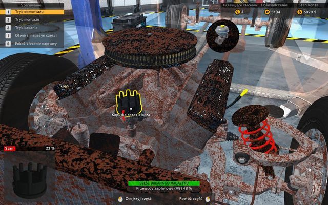 Kopułkę umieszczono pod przewodami zapłonowymi. - Demontaż kopułki rozdzielacza | Podstawowe operacje remontowe w CMS 2015 - Car Mechanic Simulator 2015 - poradnik do gry