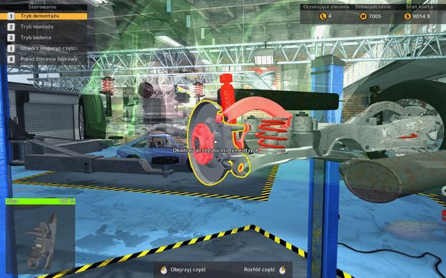 Roboty przy obudowie jest co nie miara! - Demontaż obudowy przegubu osi tylnej | Zaawansowane operacje remontowe - Car Mechanic Simulator 2015 - poradnik do gry