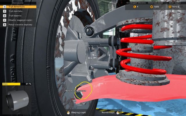Mała, ale czasami sprawiająca naprawdę wiele kłopotu! - Gdzie znajdziemy małą tuleję gumową? | Zaawansowane operacje remontowe - Car Mechanic Simulator 2015 - poradnik do gry