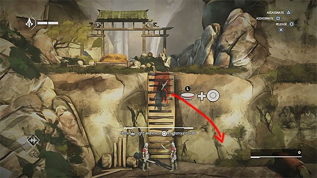 Udaj się w prawo i zacznij wspinać się po pierwszej ścianie - Sekwencja 2 - Powrót (The Return) - Assassins Creed Chronicles: China - poradnik do gry