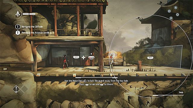 Idź w prawo i użyj pokrętła żeby odblokować przejście - Sekwencja 2 - Powrót (The Return) - Assassins Creed Chronicles: China - poradnik do gry