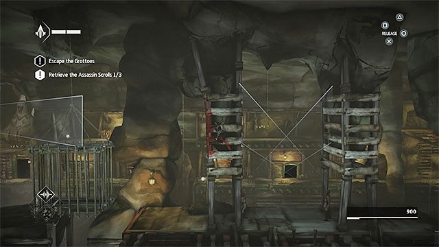 Zacznij przesuwać się po deskach w prawo - Sekwencja 2 - Powrót (The Return) - Assassins Creed Chronicles: China - poradnik do gry