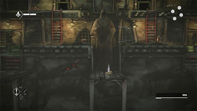 Zejdź po drabinie i schowaj się w najbliższej kryjówce - Sekwencja 2 - Powrót (The Return) - Assassins Creed Chronicles: China - poradnik do gry