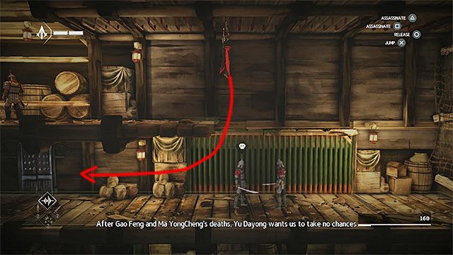 Wdrap się na niewielki słup i wykonaj skok w prawo - Sekwencja 3 - Port (The Port) - Assassins Creed Chronicles: China - poradnik do gry