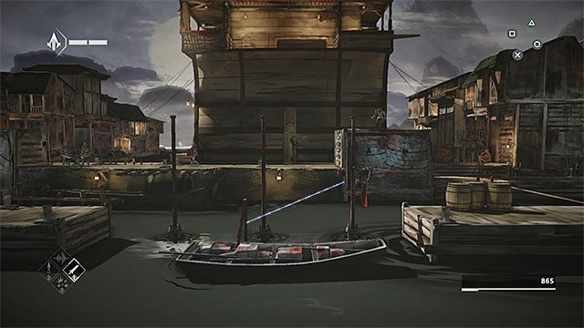 Przejdź kawałek w lewo i ponowne przebiegnij po dolnej belce - Sekwencja 3 - Port (The Port) - Assassins Creed Chronicles: China - poradnik do gry