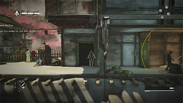 Zignoruj górną ścieżkę, bo nie musisz jej wcale wybierać żeby dotrzeć do aktualnego celu misji - Sekwencja 6 - Poszukiwania (The Search) - Assassins Creed Chronicles: China - poradnik do gry
