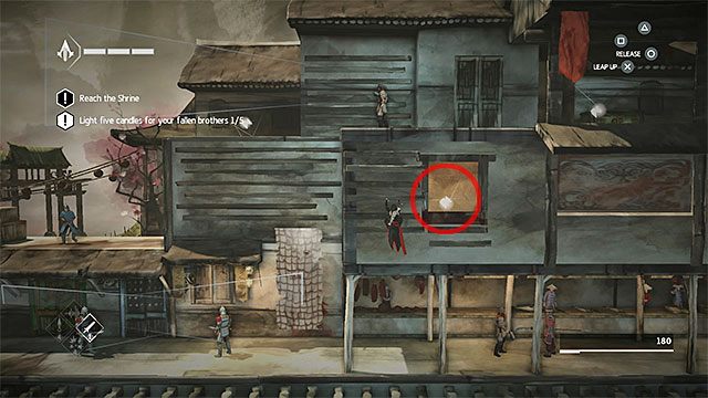 FRAGMENT 5/12 - Piąty fragment jest ukryty dokładnie pod platformą, z której zabrałeś czwarty sekret - Fragmenty danych w sekwencji 6 - Poszukiwania - Fragmenty danych Animusa - Assassins Creed Chronicles: China - poradnik do gry