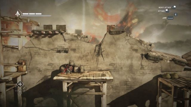 Rozpoczynasz na Wielkim Murze, zadanie jest liczone na czas, dlatego natychmiast biegnij w prawo - Sekwencja 12 - Zemsta (Vengeance) - Assassins Creed Chronicles: China - poradnik do gry