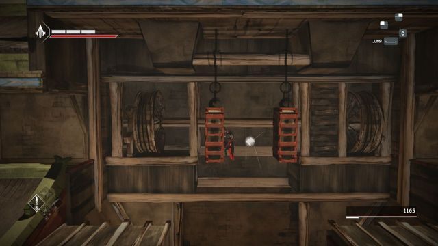 FRAGMENT 12/12 - Gdy już użyjesz obu kołowrotów i otworzy się okno dające przejście na poddasze wieży będziesz miał utorowaną drogę do końca sekwencji - Fragmenty danych w sekwencji 11 - Zdrada - Fragmenty danych Animusa - Assassins Creed Chronicles: China - poradnik do gry