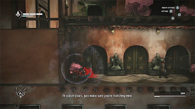 Schowaj się w prawej kryjówce i w odpowiednim momencie przebiegnij do lewej - Sekwencja 7 - Wąż (The Snake) - Assassins Creed Chronicles: China - poradnik do gry