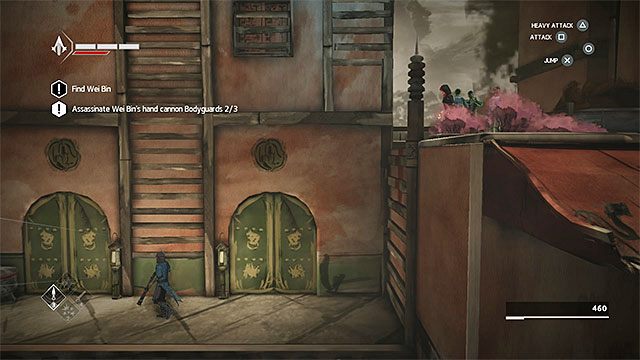 Powróć na dół, wyskocz przez okno i przemieść się w lewo - Sekwencja 7 - Wąż (The Snake) - Assassins Creed Chronicles: China - poradnik do gry