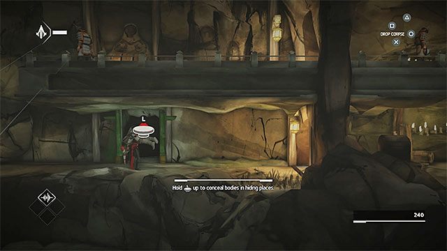 Zbliż się do kolejnego strażnika, na którym będziesz mógł przetestować wykonywanie cichych egzekucji - Sekwencja 1 - Ucieczka (The Escape) - Assassins Creed Chronicles: China - poradnik do gry