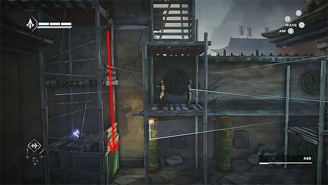 Powróć na wyższą półkę i rozpocznij w tym miejscu wspinaczkę - Sekwencja 9 - Dawna przyjaciółka (An Old Friend) - Assassins Creed Chronicles: China - poradnik do gry