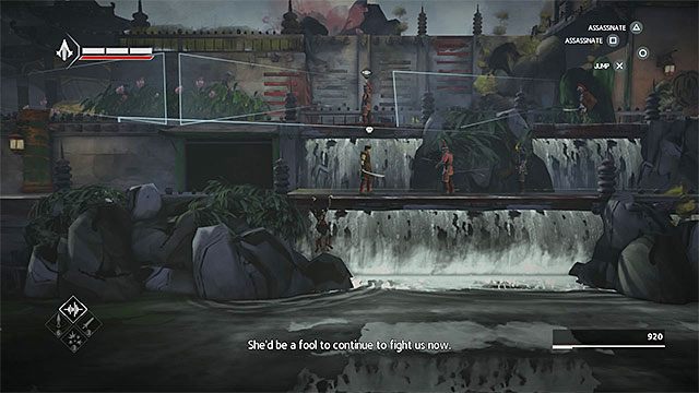 Wkrótce zbliżysz się do nowego obszaru z przeciwnikami i po raz kolejny w unikaniu wykrycia może ci tu bardzo pomagać umiejętność Helix - Sekwencja 9 - Dawna przyjaciółka (An Old Friend) - Assassins Creed Chronicles: China - poradnik do gry