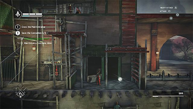 FRAGMENT 6/16 - Szósty fragment odnajdziesz nieco dalej, tuż po minięciu okiennicy prowadzącej do pomieszczenia z drugą kurtyzaną oraz po przekradnięciu się obok pojedynczego przeciwnika z kuszą - Fragmenty danych w sekwencji 9 - Dawna przyjaciółka - Fragmenty danych Animusa - Assassins Creed Chronicles: China - poradnik do gry