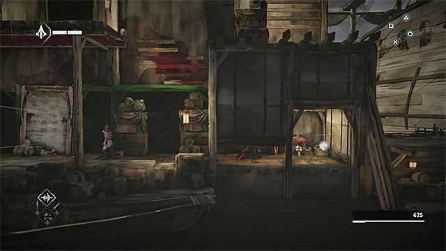 FRAGMENT 8/14 - Ósmy fragment możesz zdobyć w lokacji znajdującej się tuż po tej, w której opuszczałeś most zwodzony - Fragmenty danych w sekwencji 3 - Port - Fragmenty danych Animusa - Assassins Creed Chronicles: China - poradnik do gry