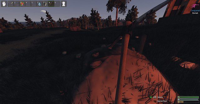 Żelazny kilof znacząco przyśpiesza zbieranie - Efektywne pozyskiwanie surowców- porady | Budowanie Reign of Kings - Reign of Kings - poradnik do gry