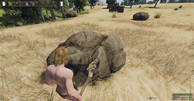 Złoże kamienia ma szary kolor - Złoża naturalne | Podstawy rozgrywki Reign of Kings - Reign of Kings - poradnik do gry