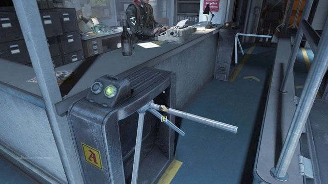 Przejdź przez bramkę i podaj swoje dokumenty strażnikowi, a po krótkiej scence przerywnikowej podążaj dalej za Wesleyem - Prolog | Opis przejścia Wolfenstein The Old Blood - Wolfenstein: The Old Blood - poradnik do gry