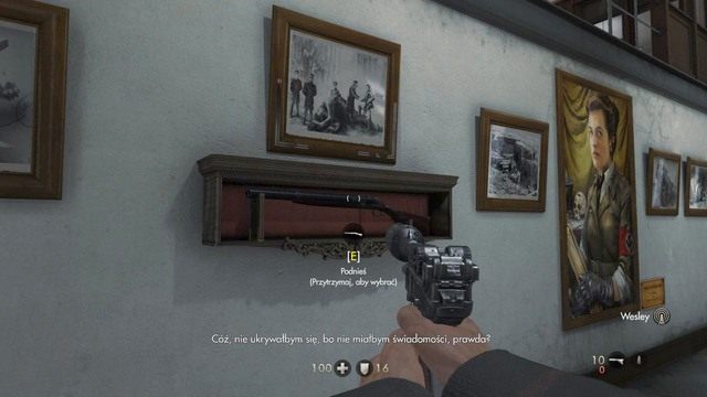 W trakcie kiedy Wesley zacznie mówić co masz zrobić, uzupełnij także zapasy tarczy (hełmy, kamizelki) - Prolog | Opis przejścia Wolfenstein The Old Blood - Wolfenstein: The Old Blood - poradnik do gry