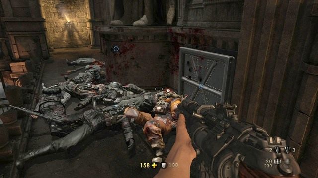 Przebijaj się przez kolejne fale przeciwników i dotrzyj do jednej z otwartych przez ciebie bram - Rozdział 3 - Twierdza Wolfenstein | Opis przejścia Wolfenstein The Old Blood - Wolfenstein: The Old Blood - poradnik do gry