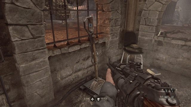 Wróć teraz na miejsce mecha i przechodź przez kolejne części lokacji - Rozdział 7 - Stare Miasto | Opis przejścia Wolfenstein The Old Blood - Wolfenstein: The Old Blood - poradnik do gry