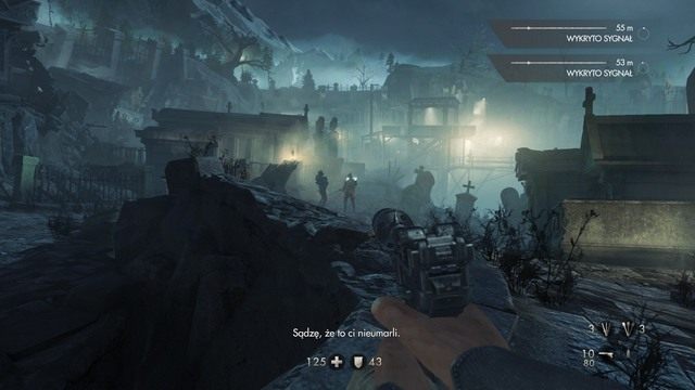 Po odzyskaniu kontroli nad postacią podejdź do dwóch rozmawiających ze sobą nazistów i poczekaj aż sobie pójdą - Rozdział 8 - Wykopaliska | Opis przejścia Wolfenstein The Old Blood - Wolfenstein: The Old Blood - poradnik do gry