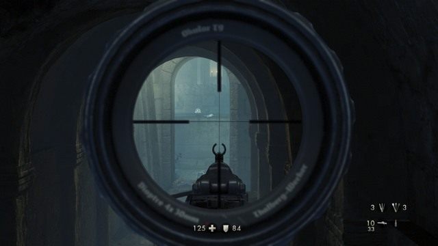 Po zabiciu wszystkich nazistów i zebraniu wszystkich sekretów udaj się widocznym mostkiem na drugi koniec lokacji - Rozdział 8 - Wykopaliska | Opis przejścia Wolfenstein The Old Blood - Wolfenstein: The Old Blood - poradnik do gry