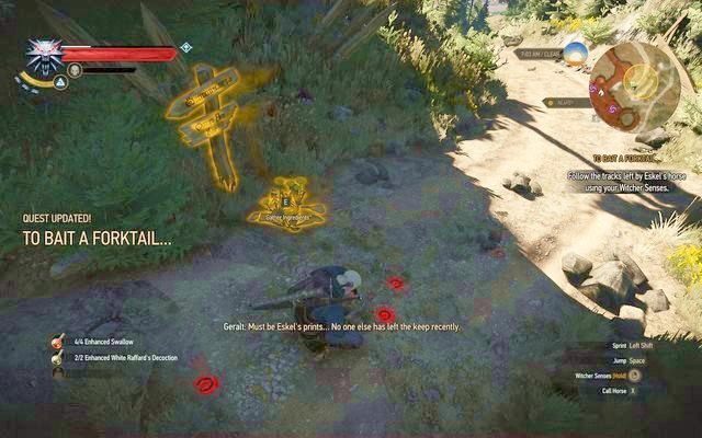 Ślady Eskela za mostem - Wiedźmin 3 Dziki Gon: Najbrzydszy człowiek na świecie (Ugly Baby) - solucja - Wiedźmin 3 Dziki Gon - poradnik do gry