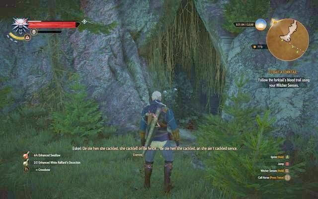 Wejście do leża widłogona - Wiedźmin 3 Dziki Gon: Najbrzydszy człowiek na świecie (Ugly Baby) - solucja - Wiedźmin 3 Dziki Gon - poradnik do gry