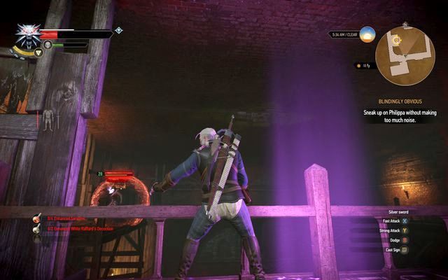 Schwytaj Filippę podchodząc do niej - Wiedźmin 3 Dziki Gon: Ostatnie przygotowania (Final Preparations) - solucja - Wiedźmin 3 Dziki Gon - poradnik do gry