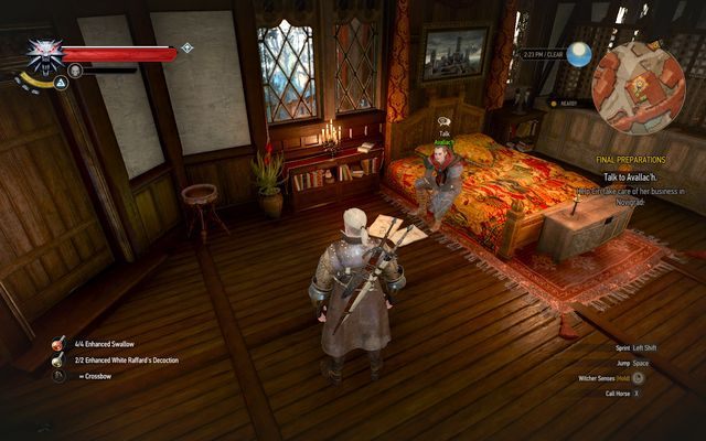 Avallach w swoim pokoju - Wiedźmin 3 Dziki Gon: Ostatnie przygotowania (Final Preparations) - solucja - Wiedźmin 3 Dziki Gon - poradnik do gry