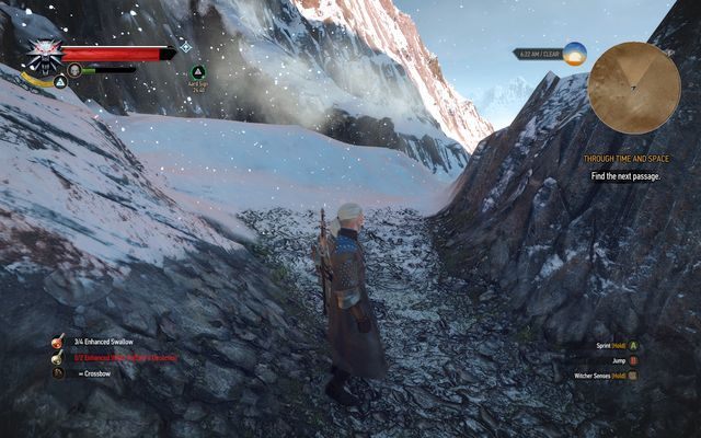 Chowając się za skałami i budynkami, chwilowo schronisz się przed zamiecią - Wiedźmin 3 Dziki Gon: Ostatnie przygotowania (Final Preparations) - solucja - Wiedźmin 3 Dziki Gon - poradnik do gry