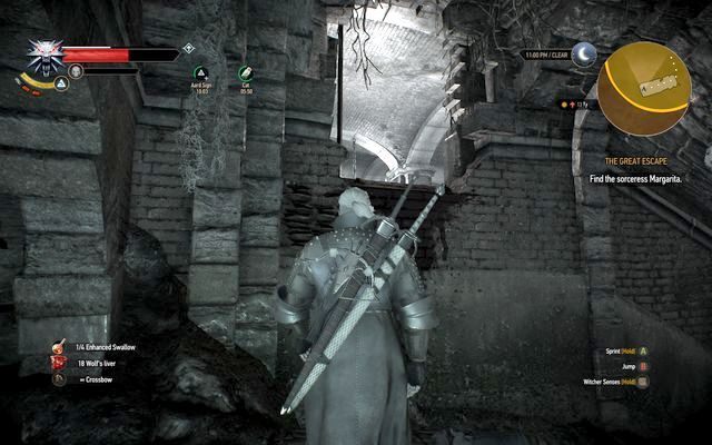 W tym miejscu zdarza się wspomniany na początku bug ze wskakiwaniem - czasem Geralt nie chce się po prostu wspiąć - Wiedźmin 3 Dziki Gon: Ostatnie przygotowania (Final Preparations) - solucja - Wiedźmin 3 Dziki Gon - poradnik do gry