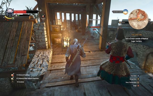 Utoruj sobie drogę ewakuacji wraz z Myszoworem - Wiedźmin 3 Dziki Gon: Przygotowania do bitwy (Battle Preparations) - solucja - Wiedźmin 3 Dziki Gon - poradnik do gry