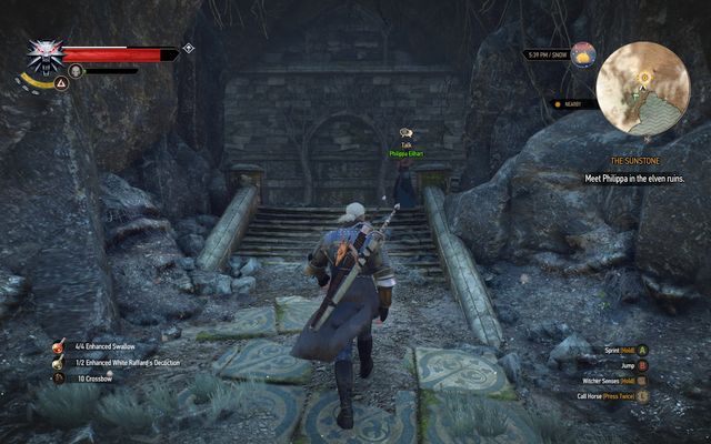 Spotkaj się z Filippą przy wejściu do elfich ruin - Wiedźmin 3 Dziki Gon: Przygotowania do bitwy (Battle Preparations) - solucja - Wiedźmin 3 Dziki Gon - poradnik do gry