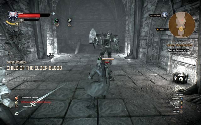 Golem strzegący wejścia do laboratorium - Wiedźmin 3 Dziki Gon: Przygotowania do bitwy (Battle Preparations) - solucja - Wiedźmin 3 Dziki Gon - poradnik do gry