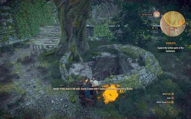 Wskocz do studni przy drzewie - Wiedźmin 3 Dziki Gon: Ktokolwiek widział, ktokolwiek wie (Missing Person) (Nameless) - główne zadanie | Kaer Trolde - Wiedźmin 3 Dziki Gon - poradnik do gry