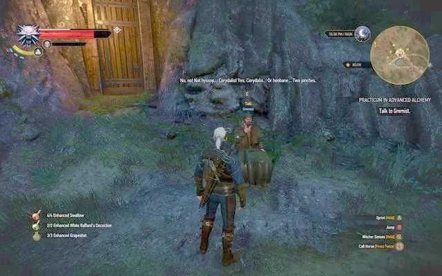 Spotkaj się z Gremistą, druidem - Wiedźmin 3 Dziki Gon: Egzamin z alchemii (Practicum in Advanced Alchemy) - zadanie poboczne | Kaer Trolde - Wiedźmin 3 Dziki Gon - poradnik do gry