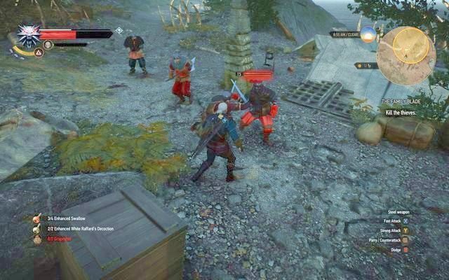 Pokonaj bandytów, znajdź miecz i oddaj go właścicielowi - Wiedźmin 3 Dziki Gon: Poboczne zadania | Kaer Trolde | Wiedźmin 3 Dziki Gon - Wiedźmin 3 Dziki Gon - poradnik do gry